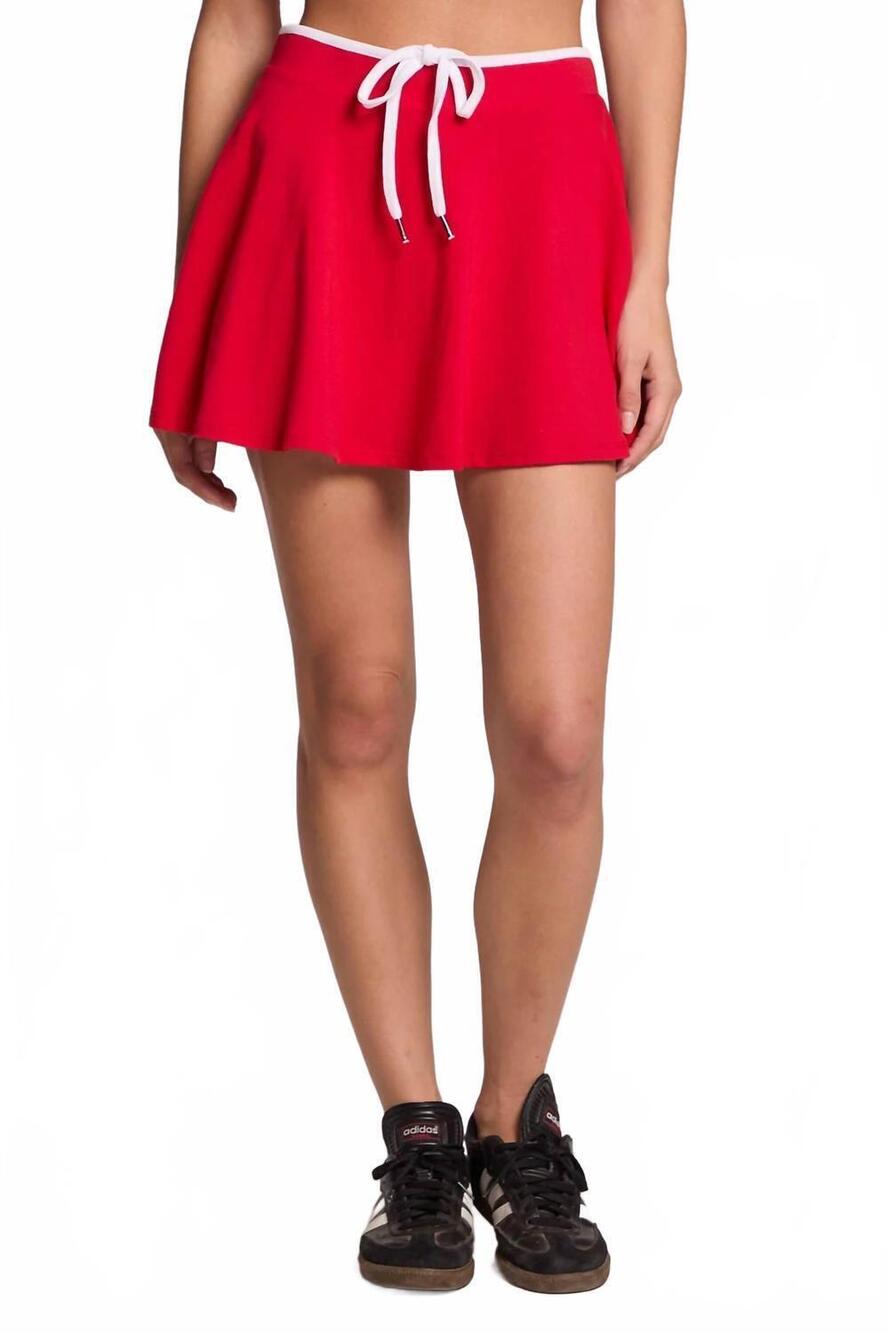 NEW CHASER ace mini skort in red